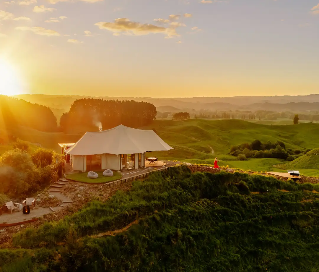 Kōwhai Tent luxury glamping for couples