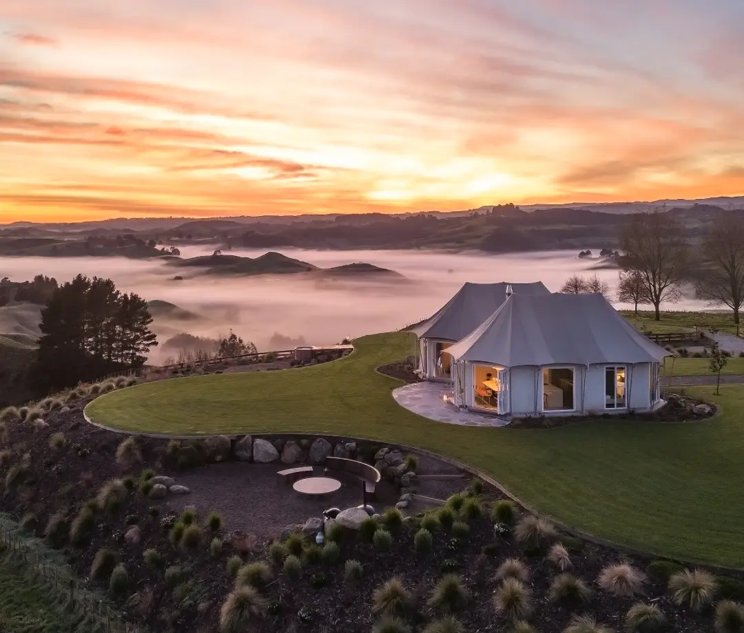 Pōhutukawa Tent family glamping Waitomo