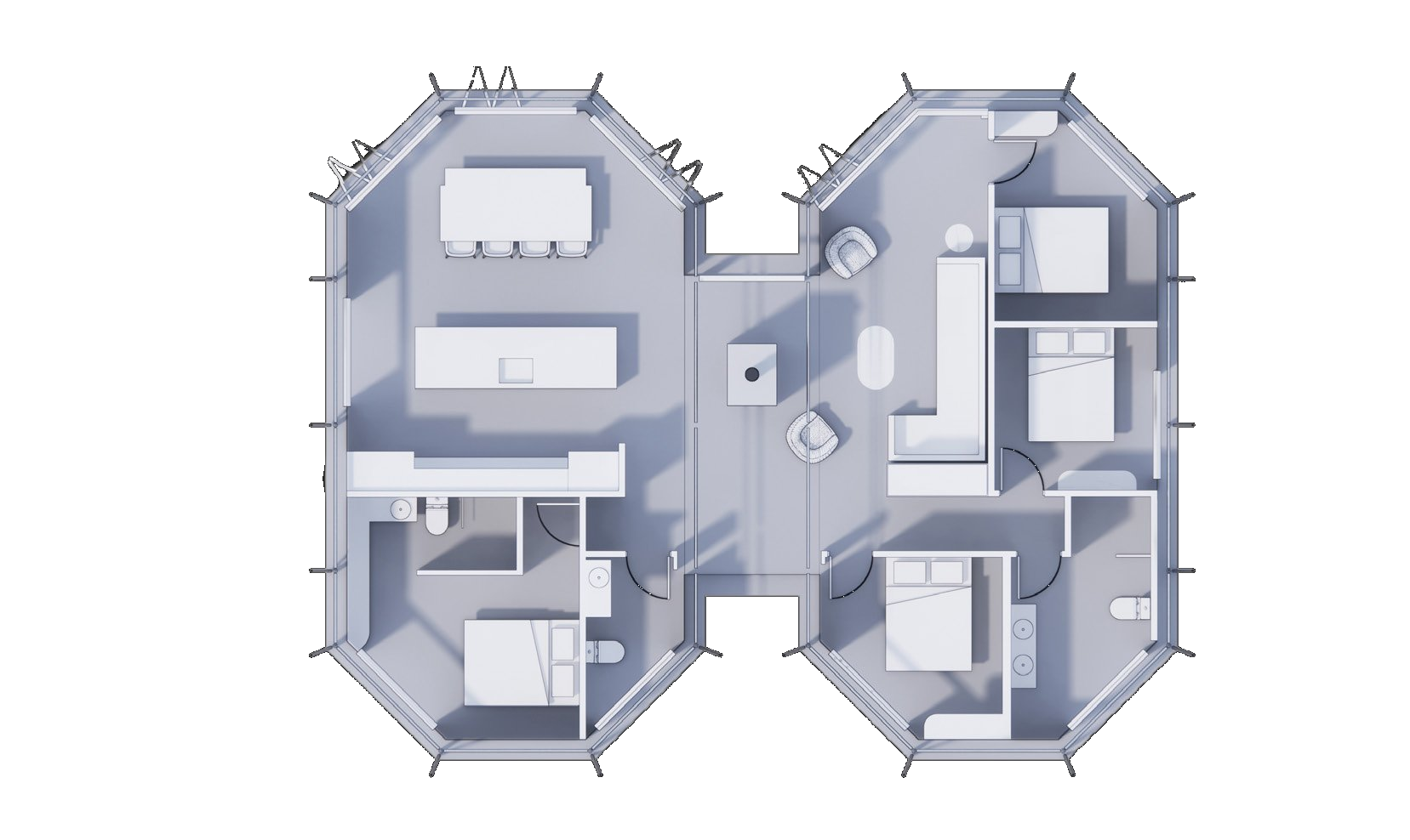Pōhutukawa Tent floor plan